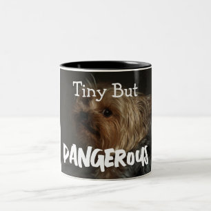Cute Customisable Personalised Terrier Dog Mum Pet Two-Tone Coffee Mug