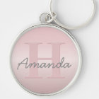 Cute Customisable Pink Monogram & Your Name Script