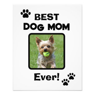 Cute Customise Best Pet Dog Cat Mum Mum Ever Photo Print