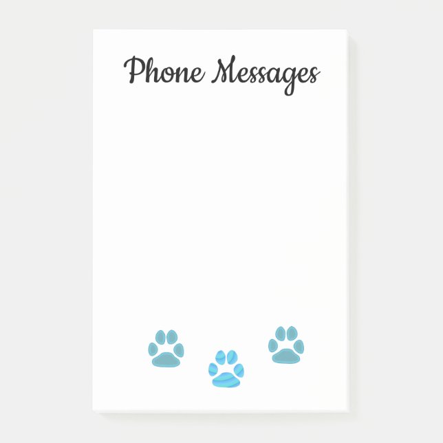 Cute Customise Dog Design Post-it Notes (Front)