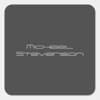 Cute Customise Text Black & White Modern Plain