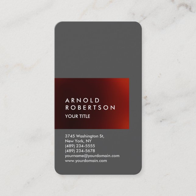 Cute Customise Text Professional Business Card (Front)