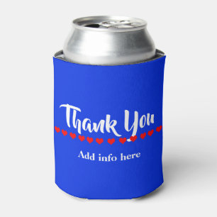 Cute Customise Thank You Can Cooler