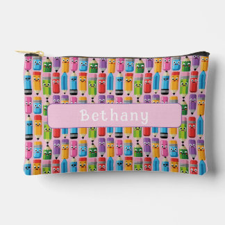 Cute Customizable Pencil Print Accessory Pouch