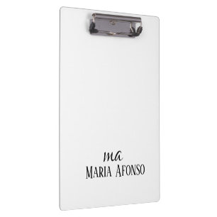 Cute Customized Personalized Name Clipboard 