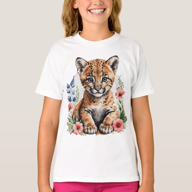 Cute cute bobcat cub T-Shirt (Front)