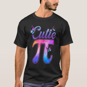 Cute &   Cutie Pi Math Pie Butterfly Adorable Math T-Shirt