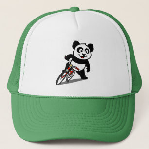 Cute Cycling Panda Trucker Hat