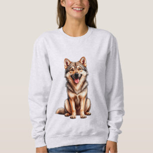 Cute Czechoslovakian Wolf dog Animal Lover Sweatshirt