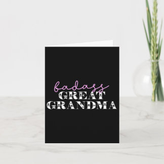 Cute D Great Grandma Funny Skulls Card