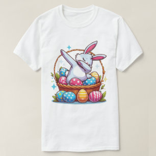 Cute Dabbing Bunny Design Easter Day Gift T-Shirt