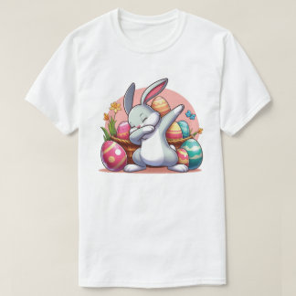 Cute Dabbing Bunny Easter Day Best Gift Design T-Shirt