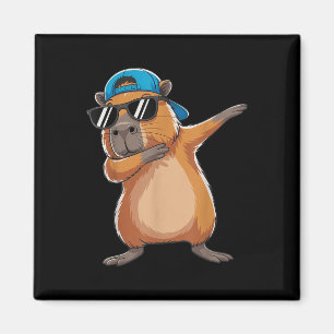 Cute Dabbing Capybara Boys Men Toddler Fun Capy Lo Magnet