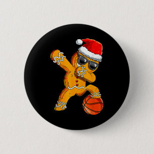 Cute Dabbing Christmas Gingerbread Cool Bysketbyll 6 Cm Round Badge
