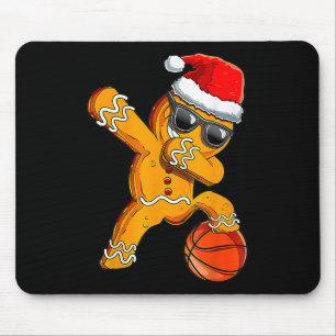 Cute Dabbing Christmas Gingerbread Cool Bysketbyll Mouse Pad