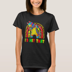 Cute Dabbing Donkey Pinata I'd Hit That Happy Cinc T-Shirt