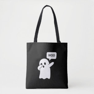 Cute Dabbing Ghost Funny Dance Graphic Tote Bag