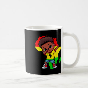 Cute Dabbing Kid Black History Month Kids Boys Gir Coffee Mug