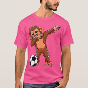 Cute Dabbing Monkey Lovers Dab Boys Girls Soccer P T-Shirt
