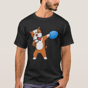 Cute Dabbing Pitbull Disc Golf Pit Bull Pet Owner T-Shirt