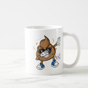Cute Dabbing Poop Shirt - Funny Emoticon I Pooped  Coffee Mug