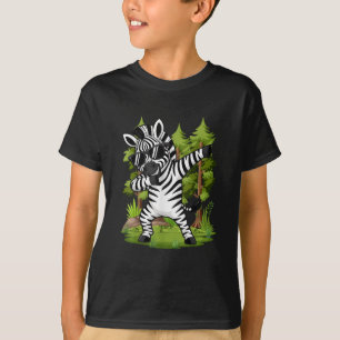 Cute Dabbing Zebra Funny Zebra Dance Animal T-Shirt