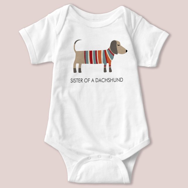 Cute Dachshund Baby Bodysuit (Creator Uploaded)