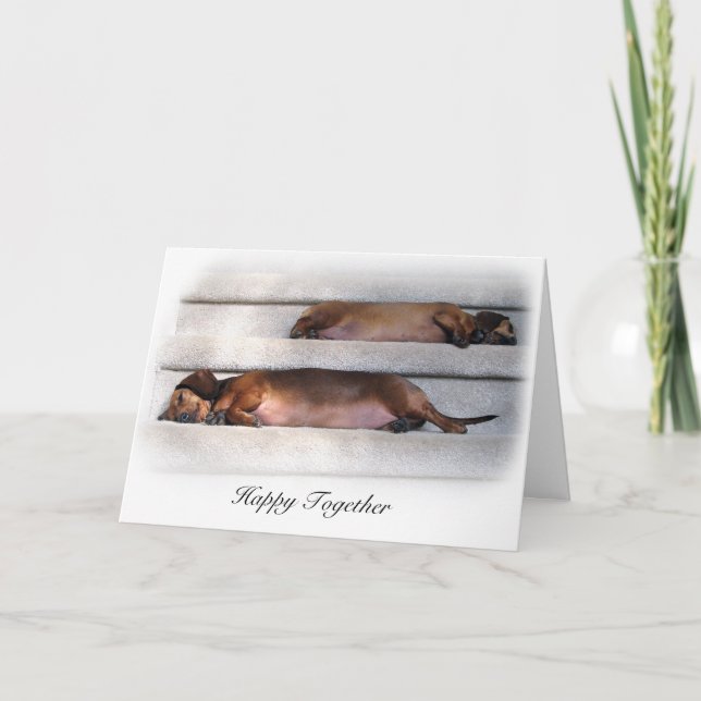 Cute Dachshund Card (Front)
