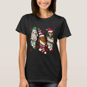 Cute Dachshund Christmas Dog Lover Mum Dad Women M T-Shirt