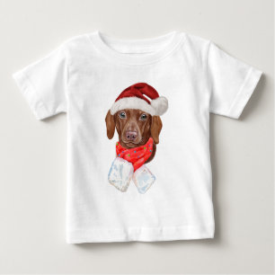 Cute Dachshund Christmas Gifts For Dog Lovers Baby T-Shirt