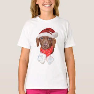 Cute Dachshund Christmas Gifts For Dog Lovers  T-Shirt