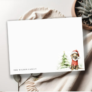 Cute Dachshund Dog Furry and Bright Christmas Card