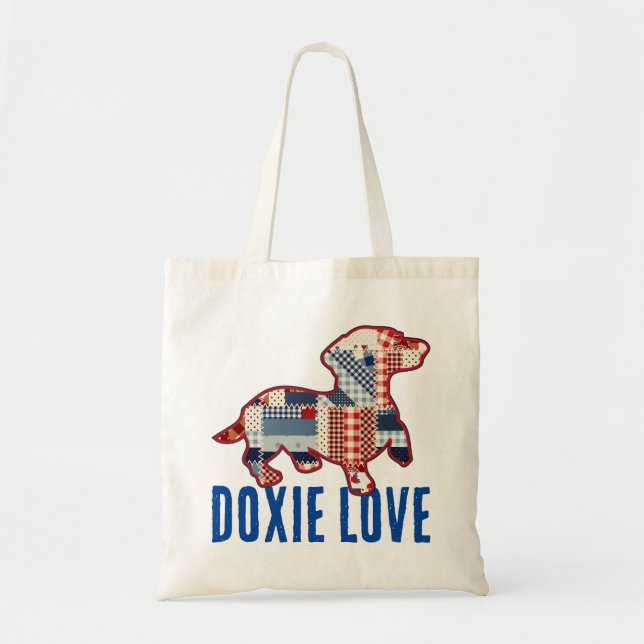 Cute Dachshund Dog Tote Bag (Front)