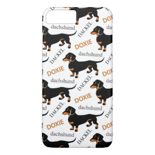 Cute Dachshund Doxie Dog Pattern Case-Mate iPhone Case