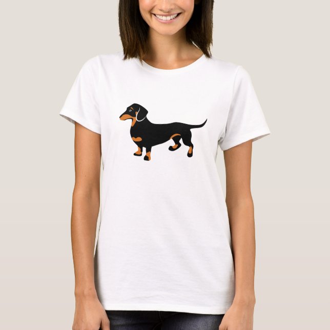 Cute Dachshund - Doxie Dog T-Shirt (Front)
