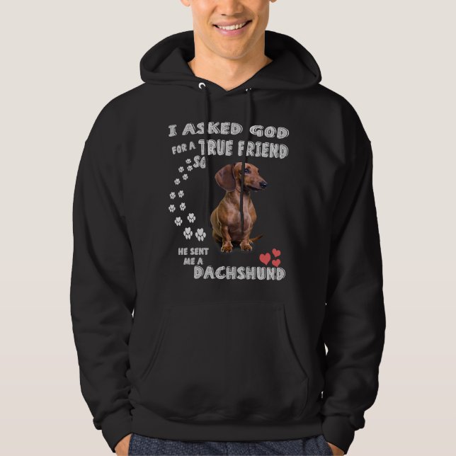 Cute Dachshund Doxie Girl Gifts Dachshund Mum Hoodie (Front)