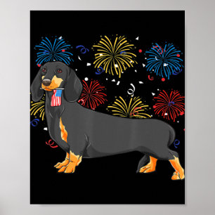 Cute Dachshund Doxie Lover Weiner Dog Mum Dad Kids Poster