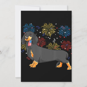 Cute Dachshund Doxie Lover Weiner Dog Mum Dad Kids Thank You Card