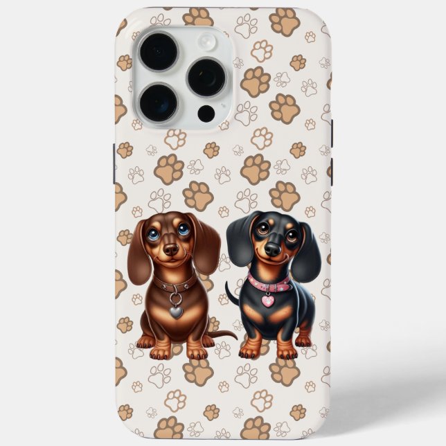 Cute dachshund friends Case-Mate iPhone case (Back)