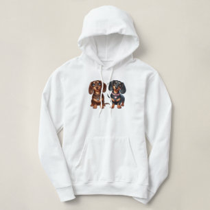 Cute dachshund friends hoodie