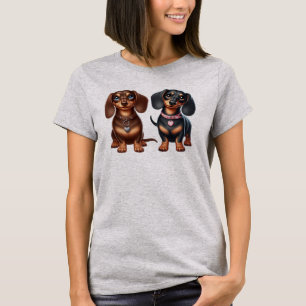 Cute dachshund friends T-Shirt
