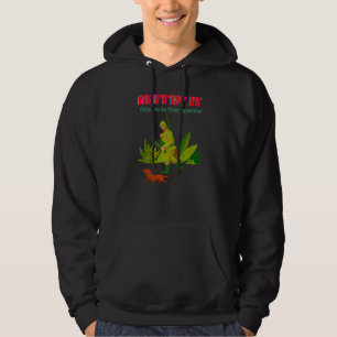 Cute Dachshund Funny Wiener Dog Ruffin It Hunting Hoodie