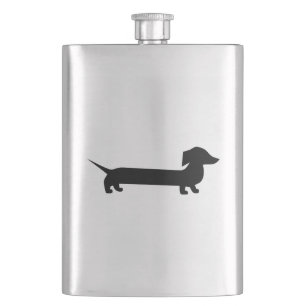 Cute Dachshund Hip Flask