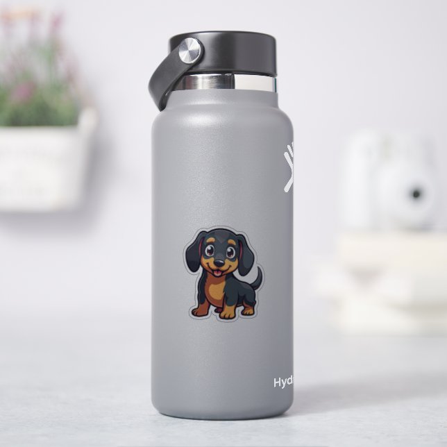Cute Dachshund, Kawaii Adventure, Small (HydroFlask)