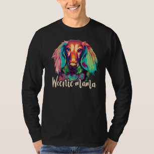 Cute Dachshund Mum Weenie Mama Womens Weiner Dog T-Shirt