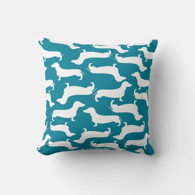 Cute Dachshund Pattern Perfect Gift for Doxie Love Cushion (Front)