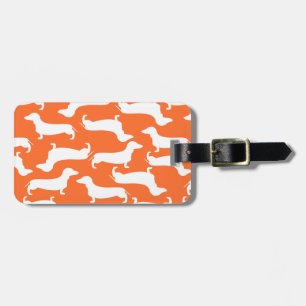 Cute Dachshund Pattern Perfect Gift for Doxie Love Luggage Tag
