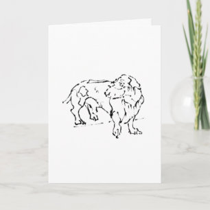 Cute Dachshund  – Personalised Dog Card