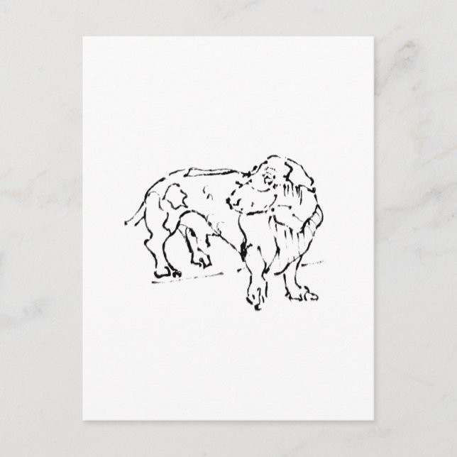 Cute Dachshund  – Personalized Dog Postcard (Front)