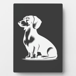 Cute Dachshund Stylish Little Hunting Dog Plaque